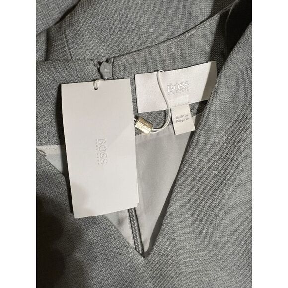 NWT Hugo Boss Virgin Wool DESHINA Work Dress, Office Dress, Short Sleeve Sheath - Picture 5 of 5